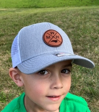 Personalized Leather Patch Truckers Hat - Infant & Toddler