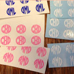 Monogram Nail Stickers